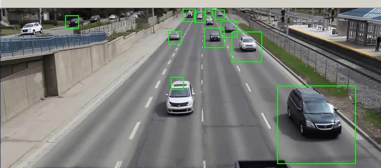 Real-time vehicle detection using python